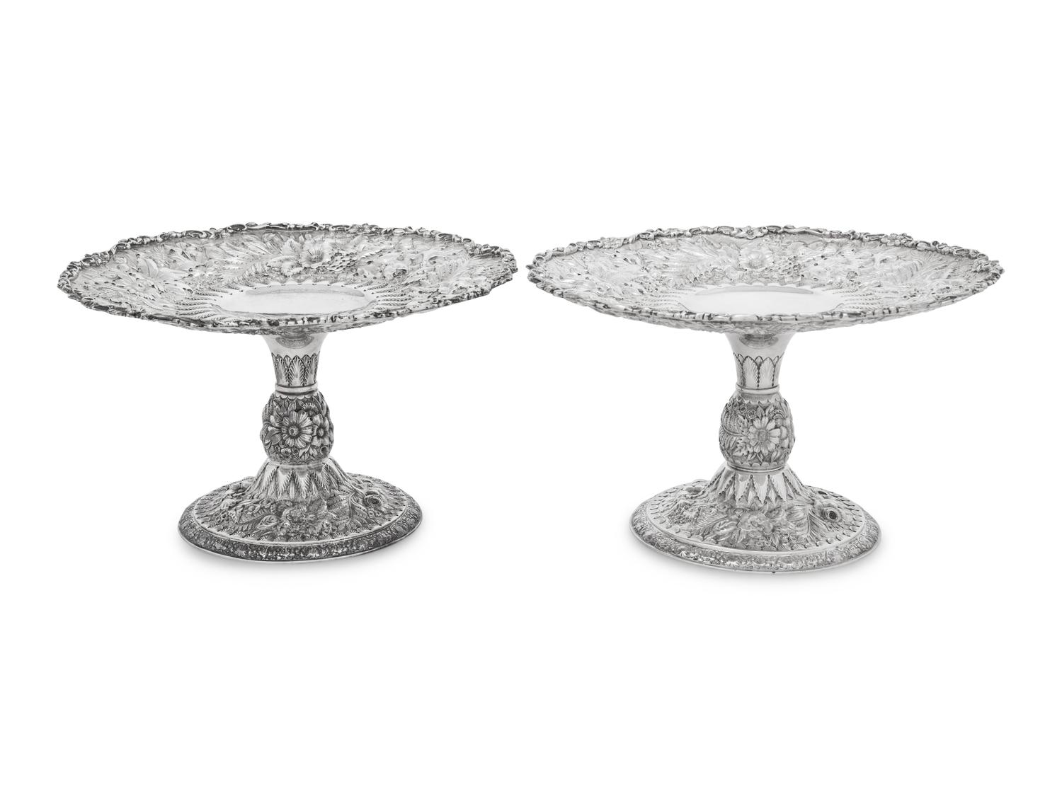 A Pair of Tiffany and Co. Silver Tazza