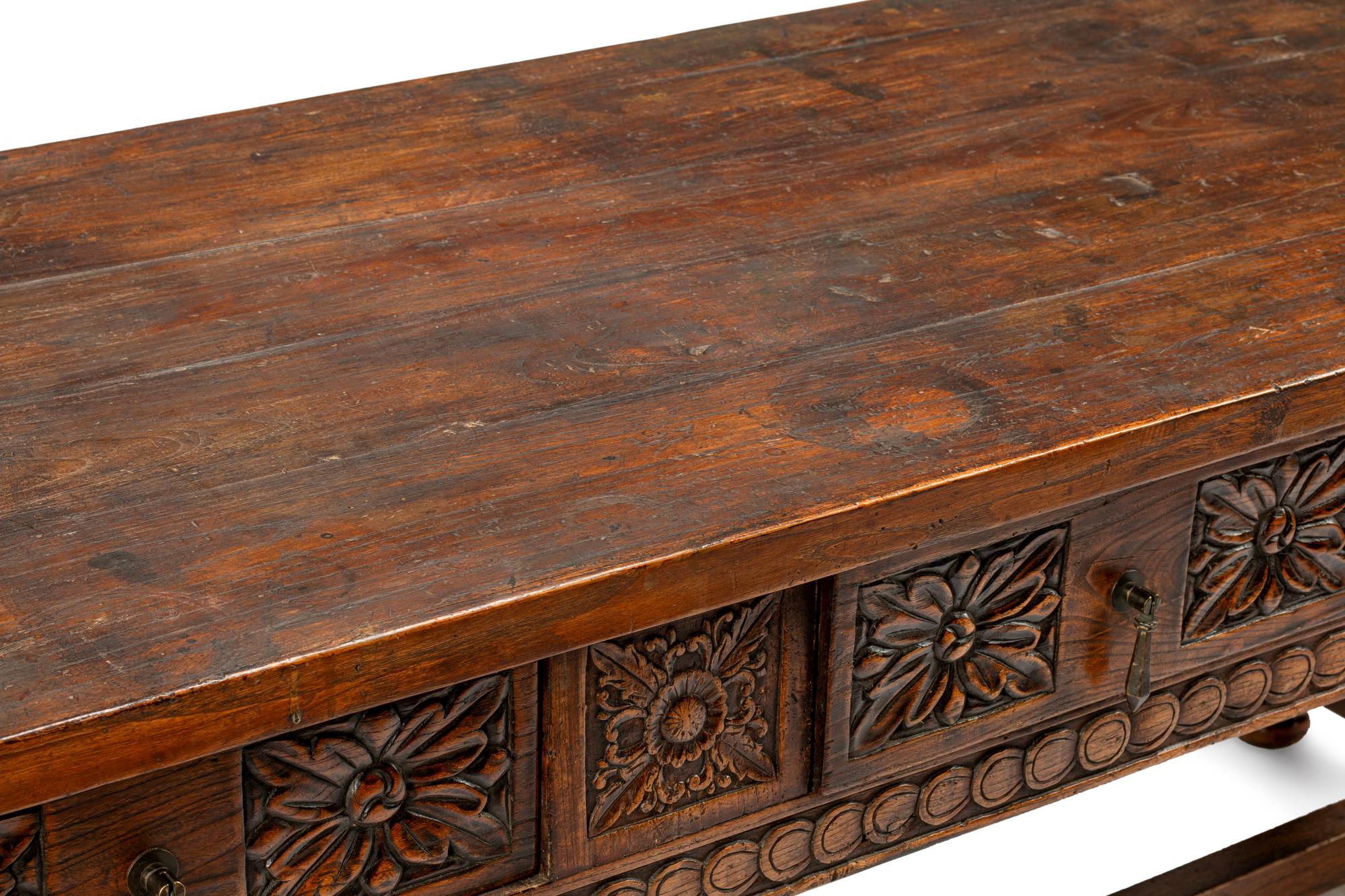 A Renaissance Style Oak Refectory Table