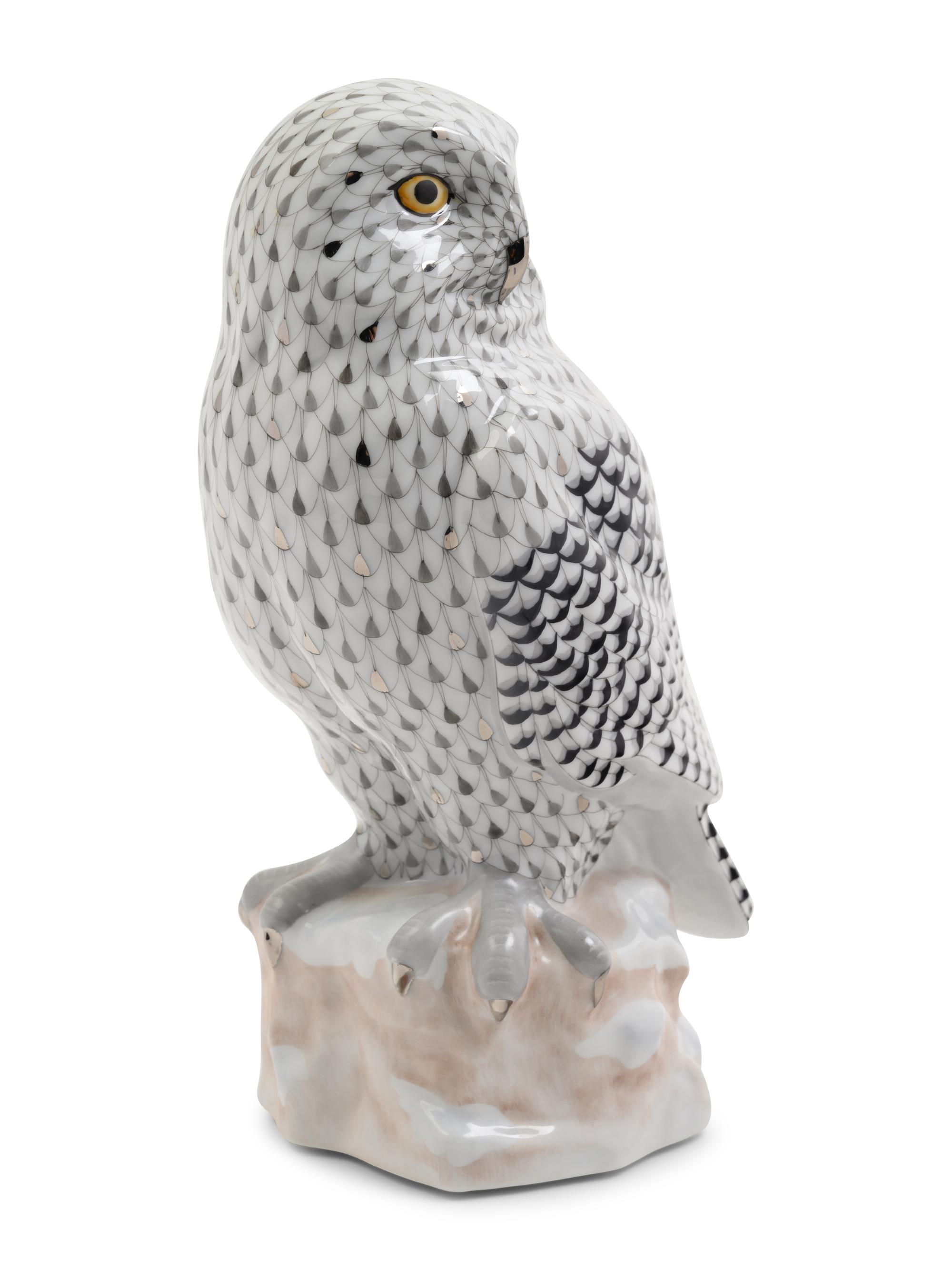 A Herend Porcelain Owl