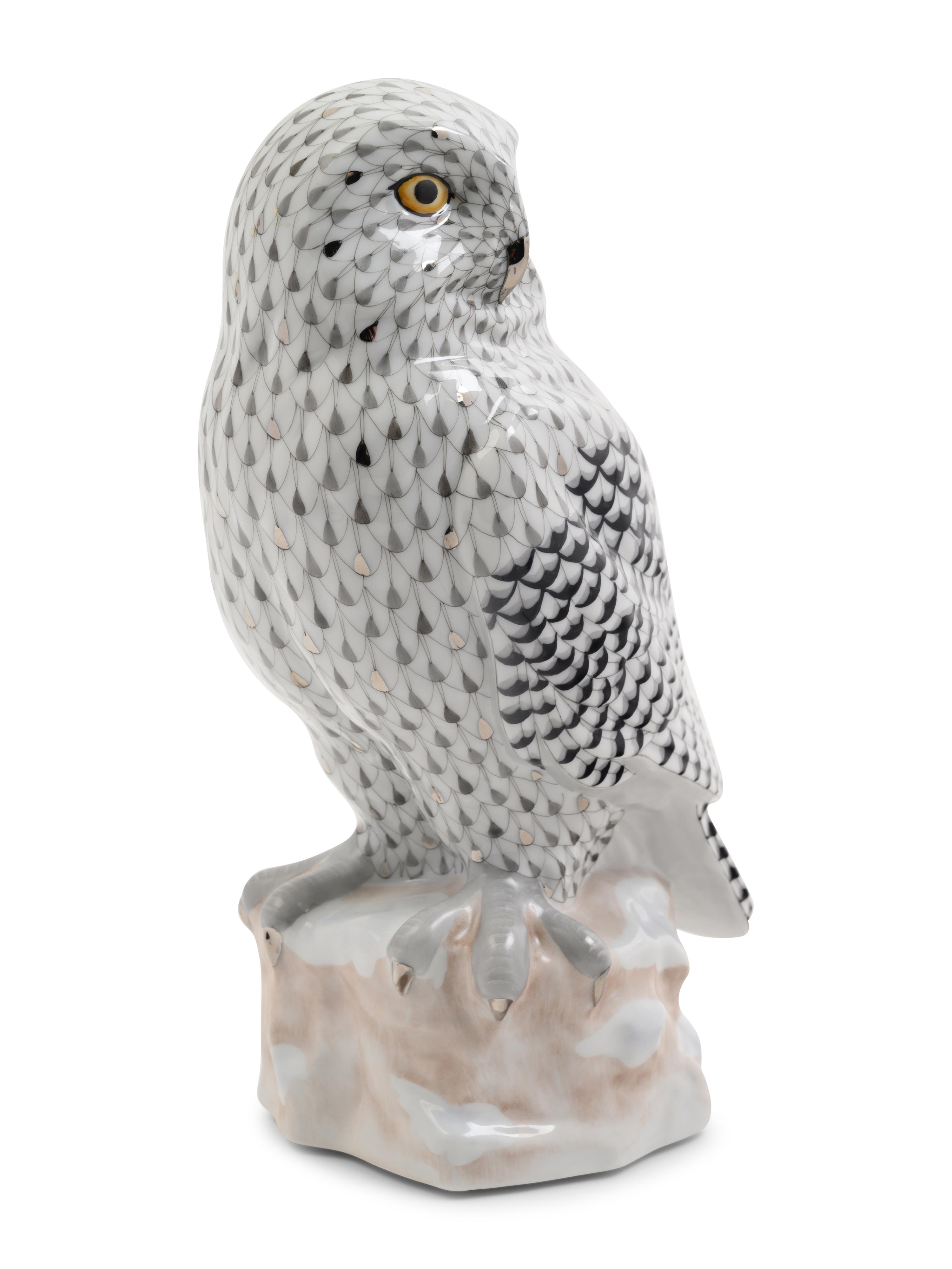 A Herend Porcelain Owl