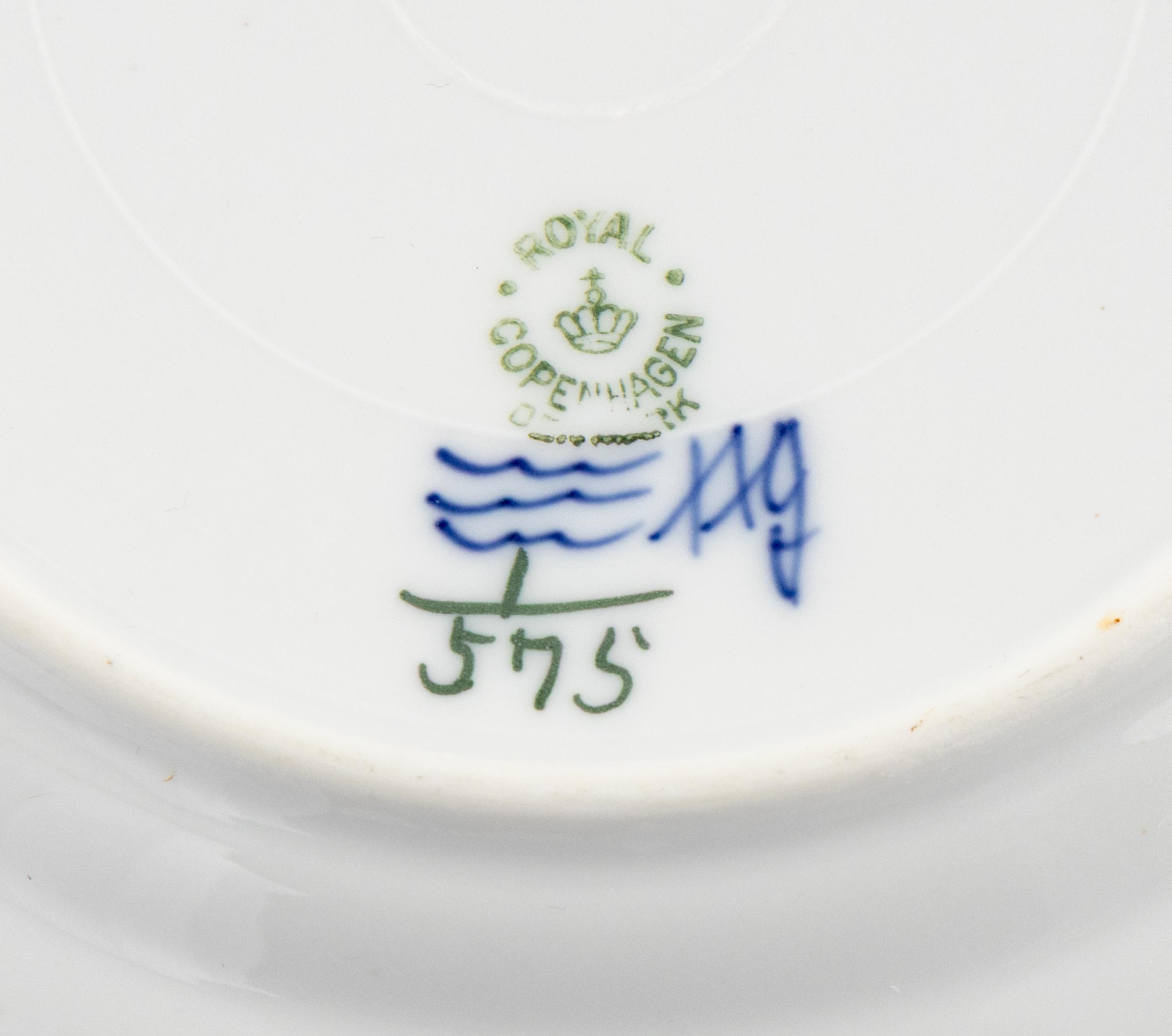 A Royal Copenhagen Blue Fluted Porcelain Dinner Service