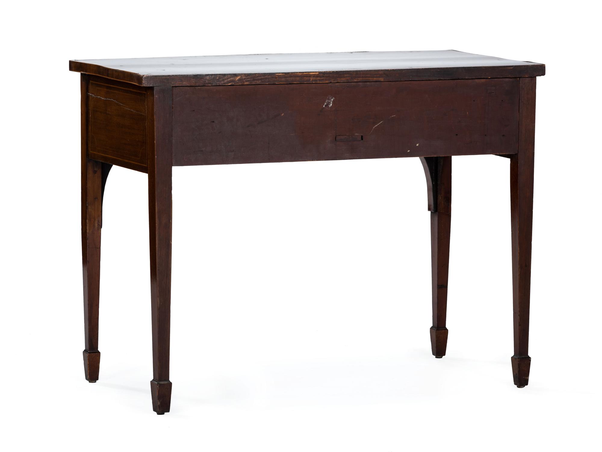 An English Diminutive Inlaid Mahogany Sideboard