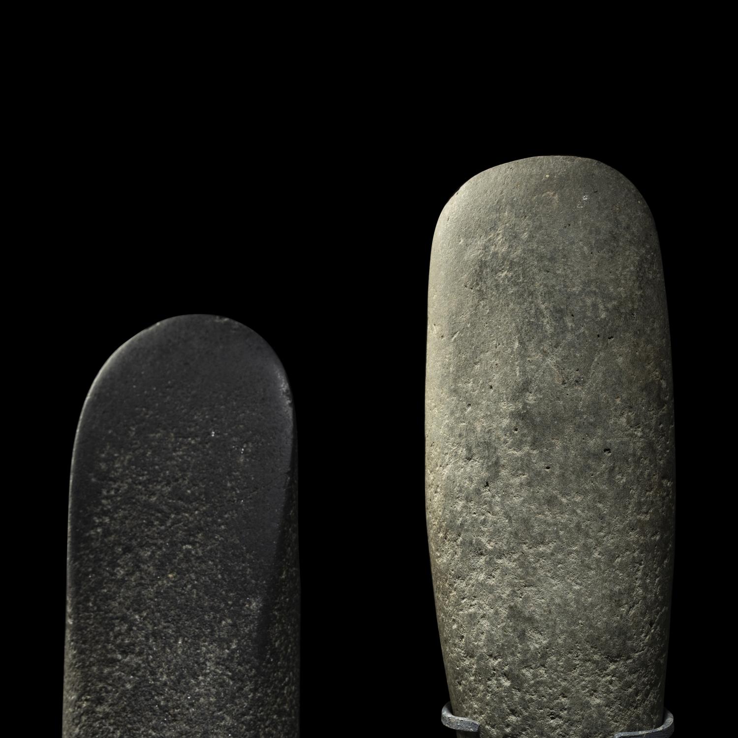 Two Mesolithic Stone Round-Butted Axes