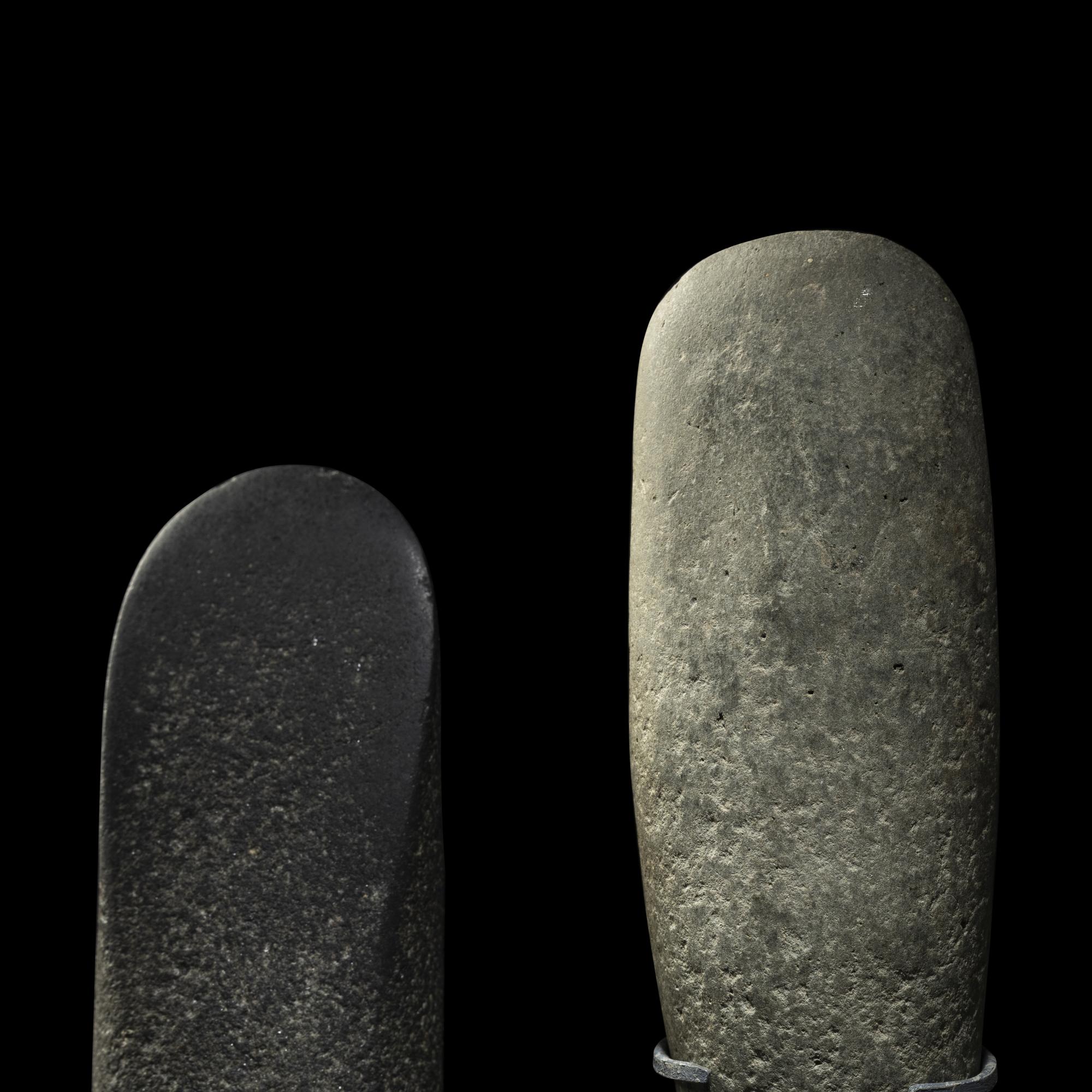 Two Mesolithic Stone Round-Butted Axes