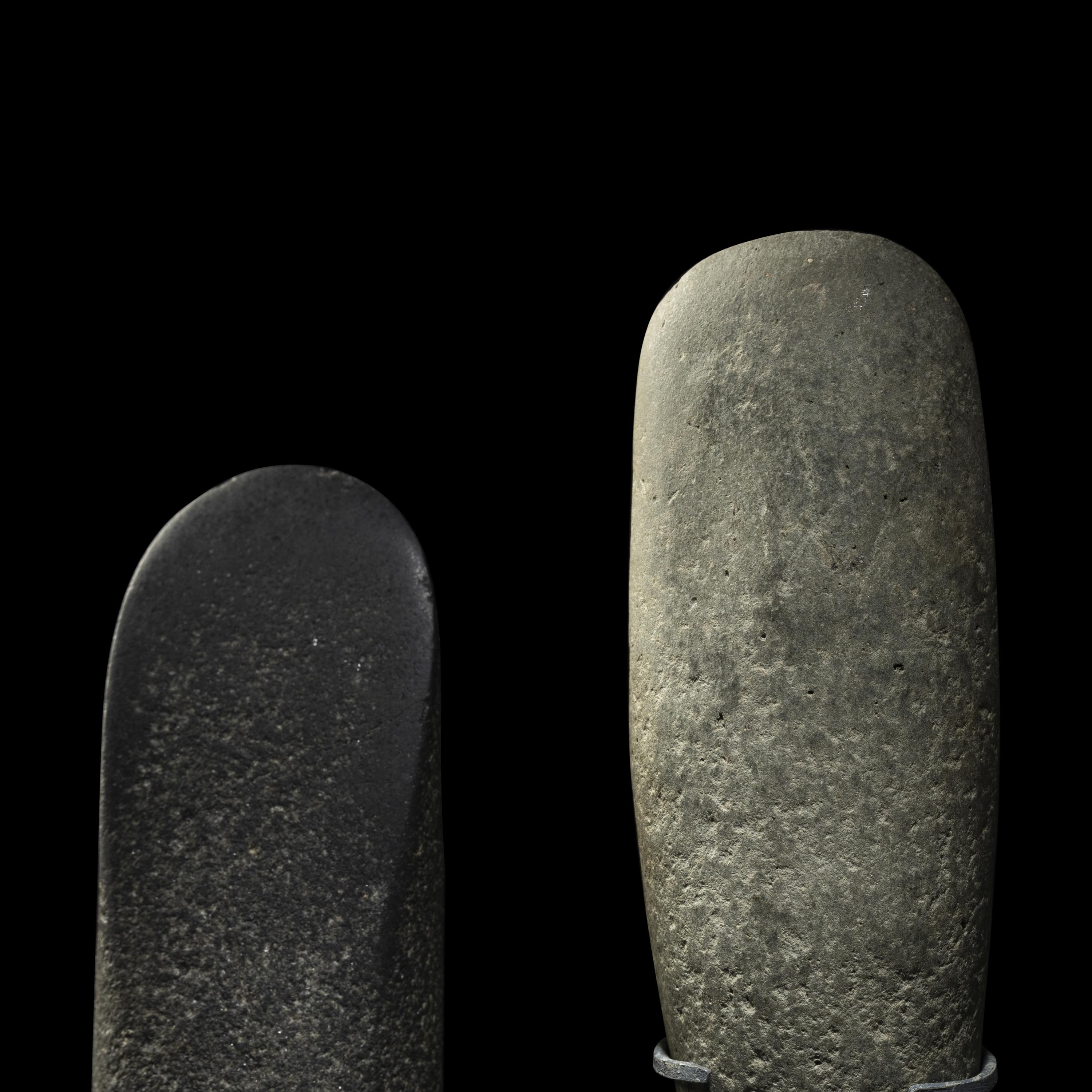 Two Mesolithic Stone Round-Butted Axes