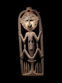 An Iatmul Wood Skull Rack