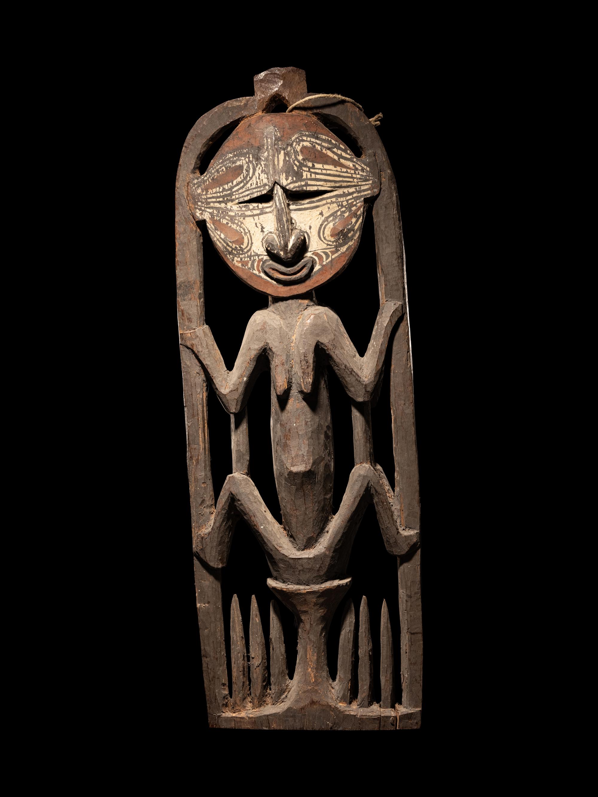 An Iatmul Wood Skull Rack