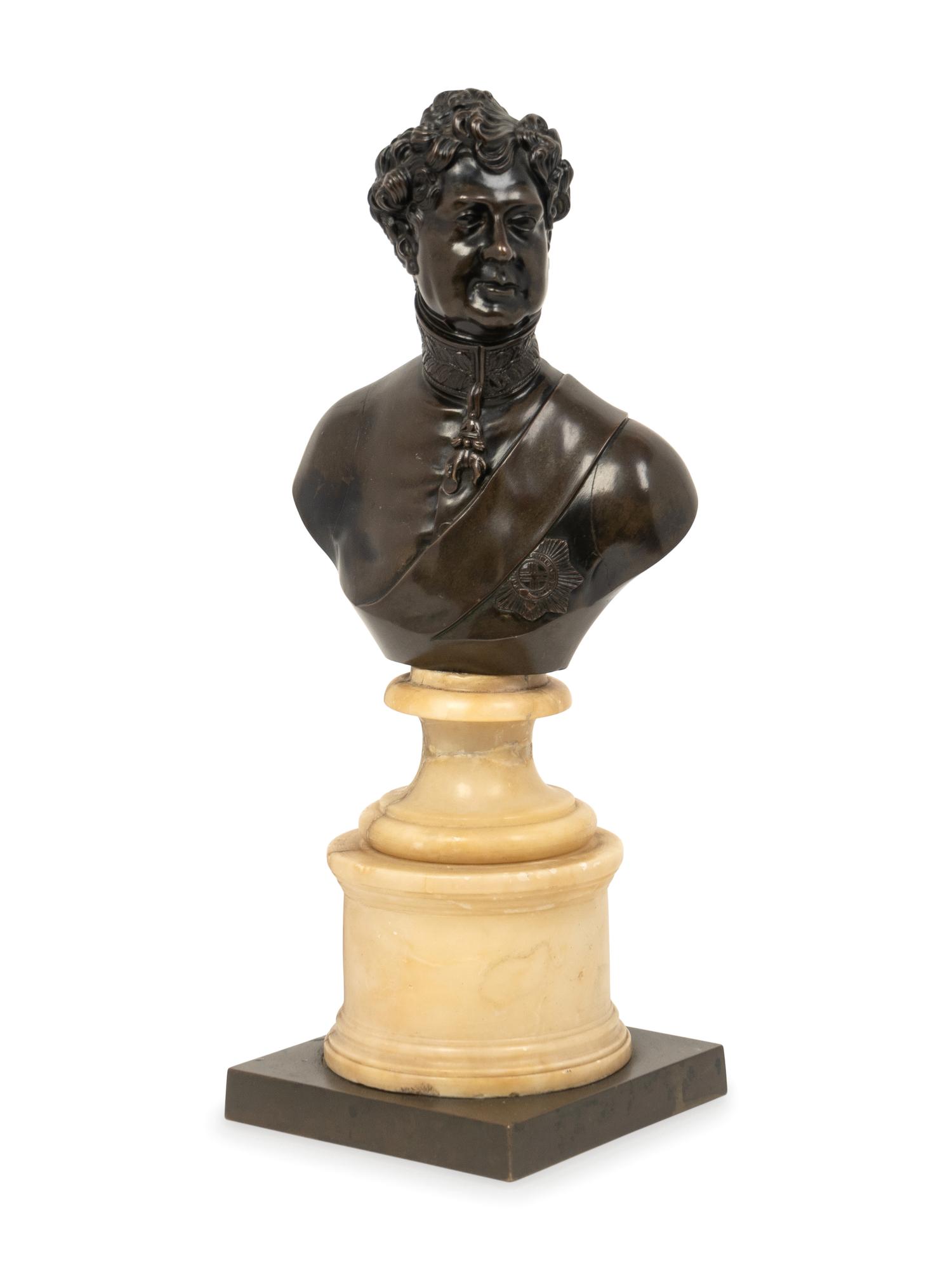 French Patinated Bronze Bust of a Statesman — FIRST HALF 19TH CENTURY