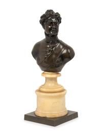French Patinated Bronze Bust of a Statesman — FIRST HALF 19TH CENTURY