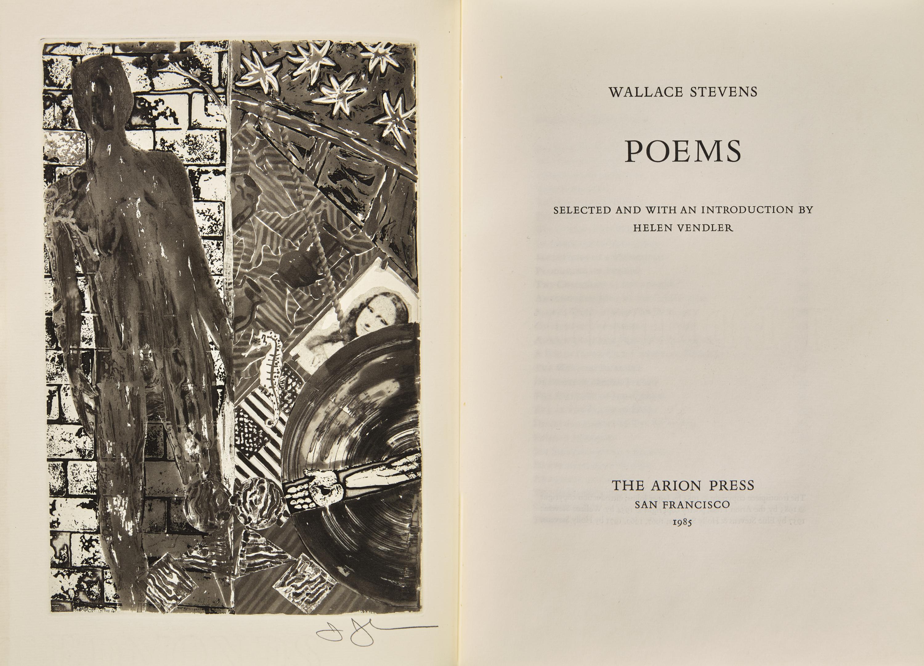 [Arion Press] [Johns, Jasper] Stevens, Wallace. Poems