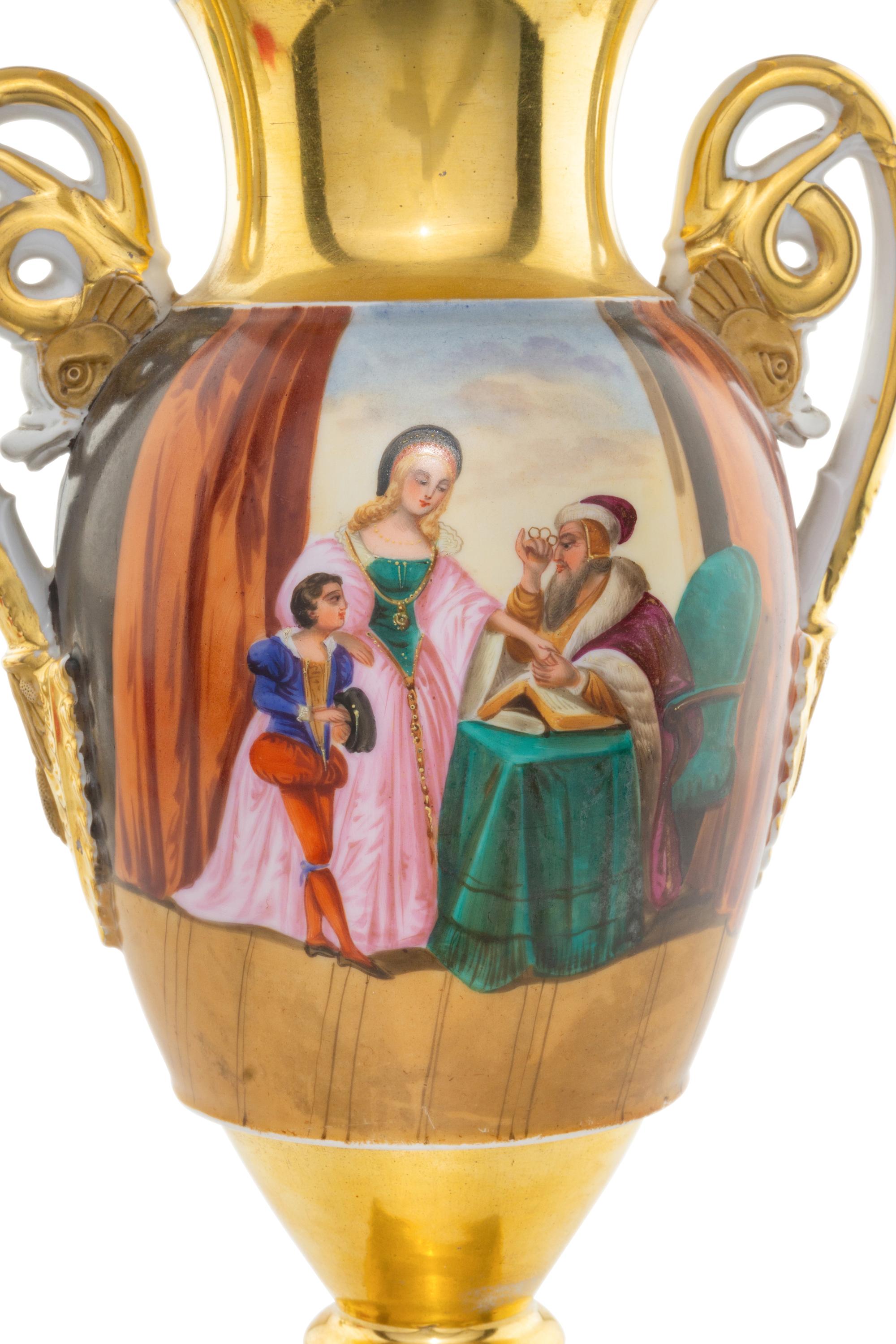 Four Paris Porcelain Articles