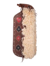 A Pair of Buddie Foster (1956-2006) Card Suit Leather Chaps
