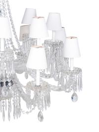 A Pair of Cut Glass Sixteen-Light Chandeliers