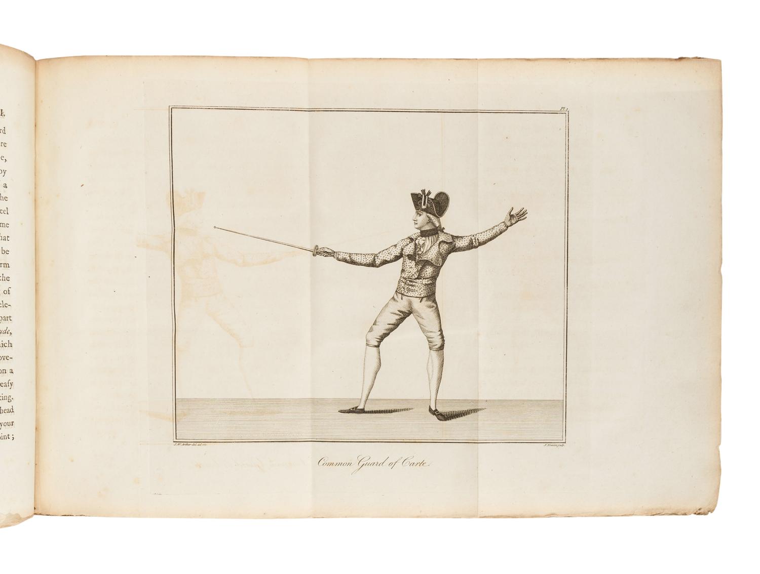 McARTHUR, John (1755-1840). The Army and Navy Gentleman's Companion; or a New and Complete Treatise on the Theory and Practice of Fencing . London: for J. Murray, 1784.