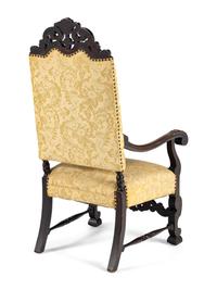 A William and Mary Style Walnut Armchair