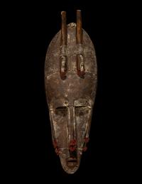 A Bamana or Marka Wood Face Mask
