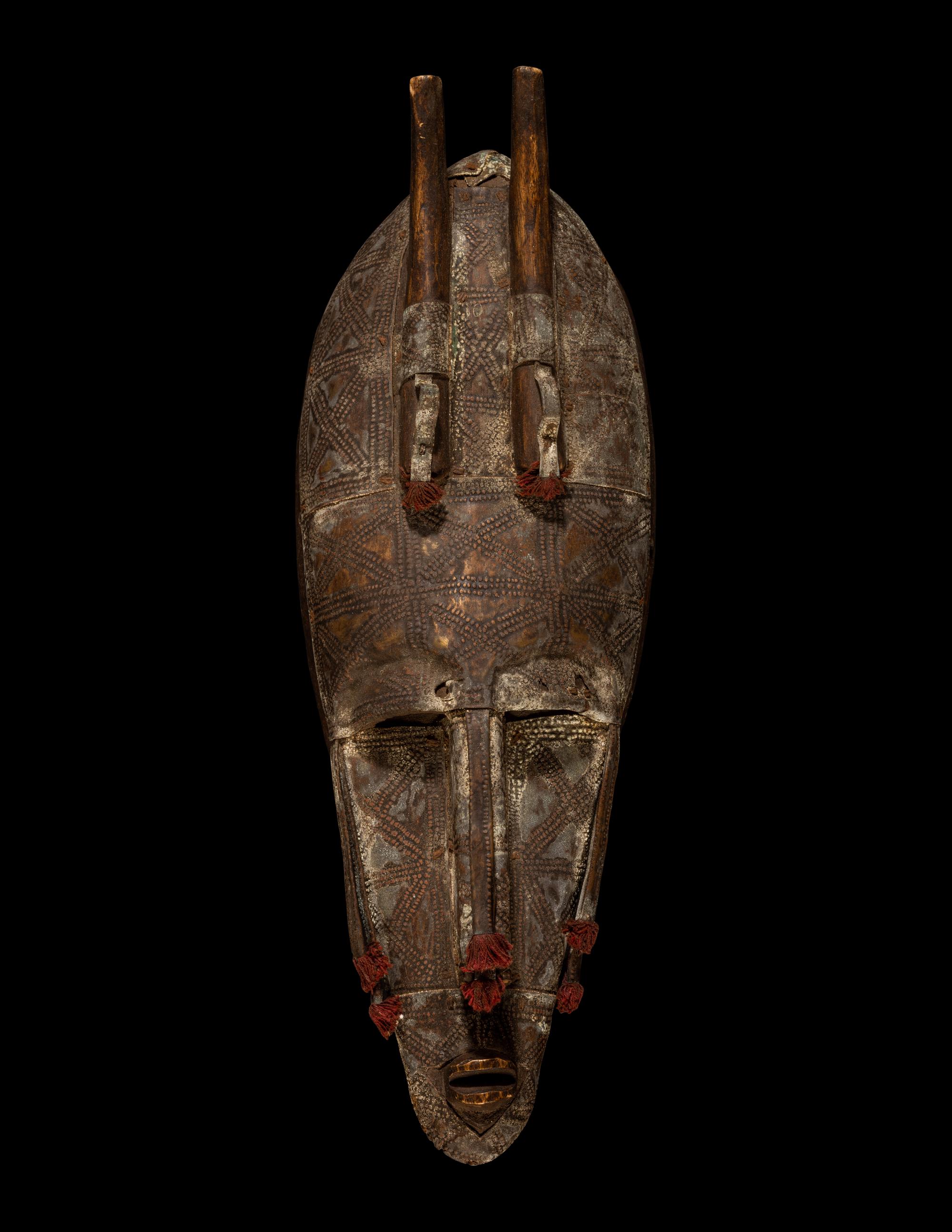A Bamana or Marka Wood Face Mask