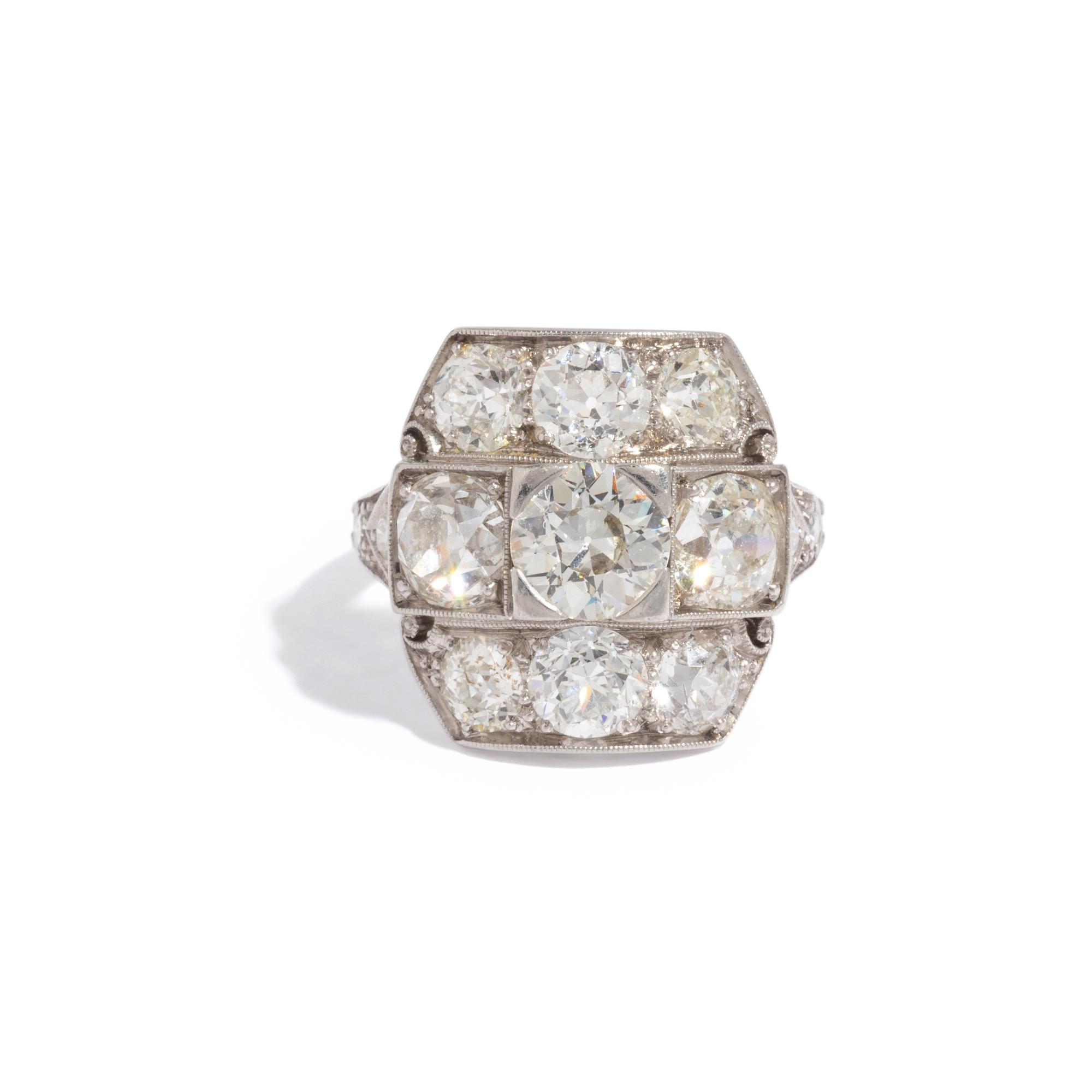 PLATINUM AND DIAMOND RING