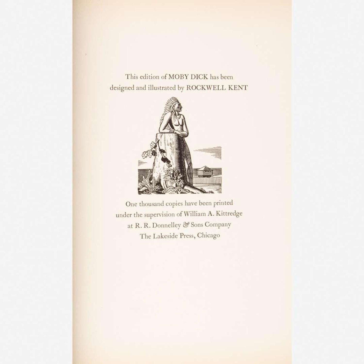 [Children's & Illustrated] [Kent, Rockwell] Melville, Herman Moby Dick or the Whale