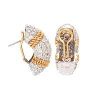 GOLD AND DIAMOND EARRINGS