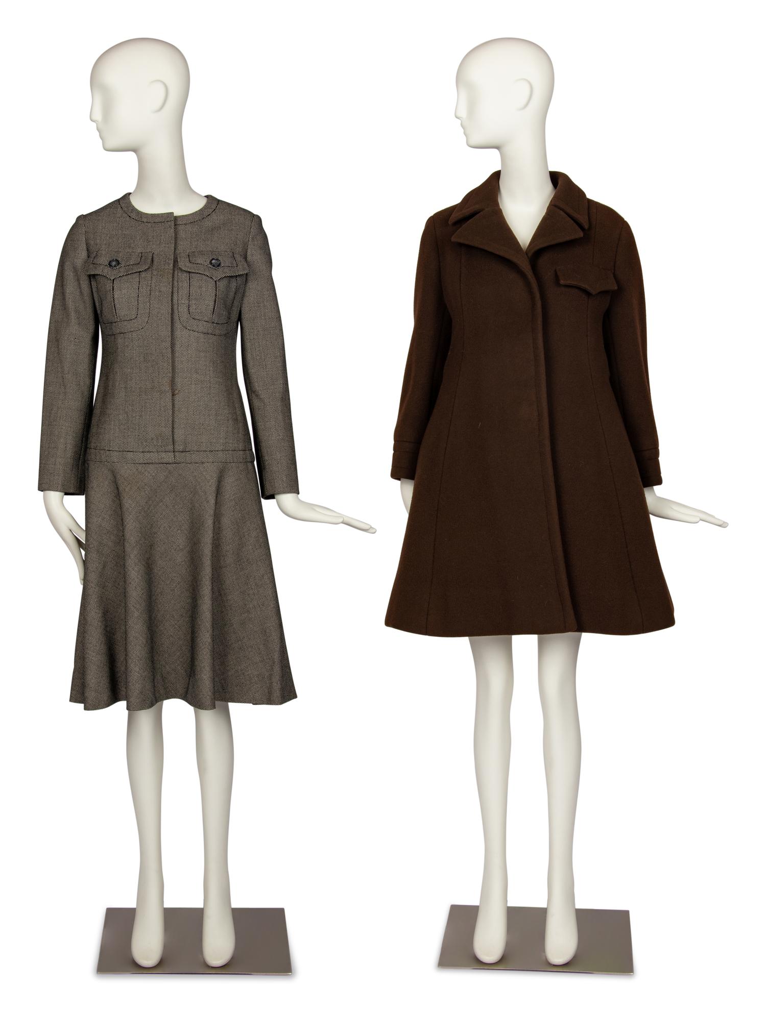 Two Galanos Items: One Dress, One Coat, 1960s