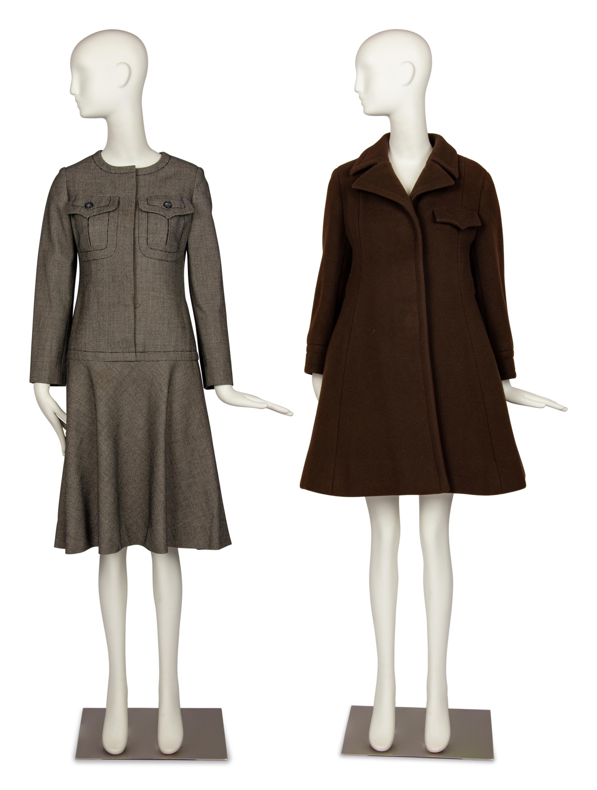 Two Galanos Items: One Dress, One Coat, 1960s