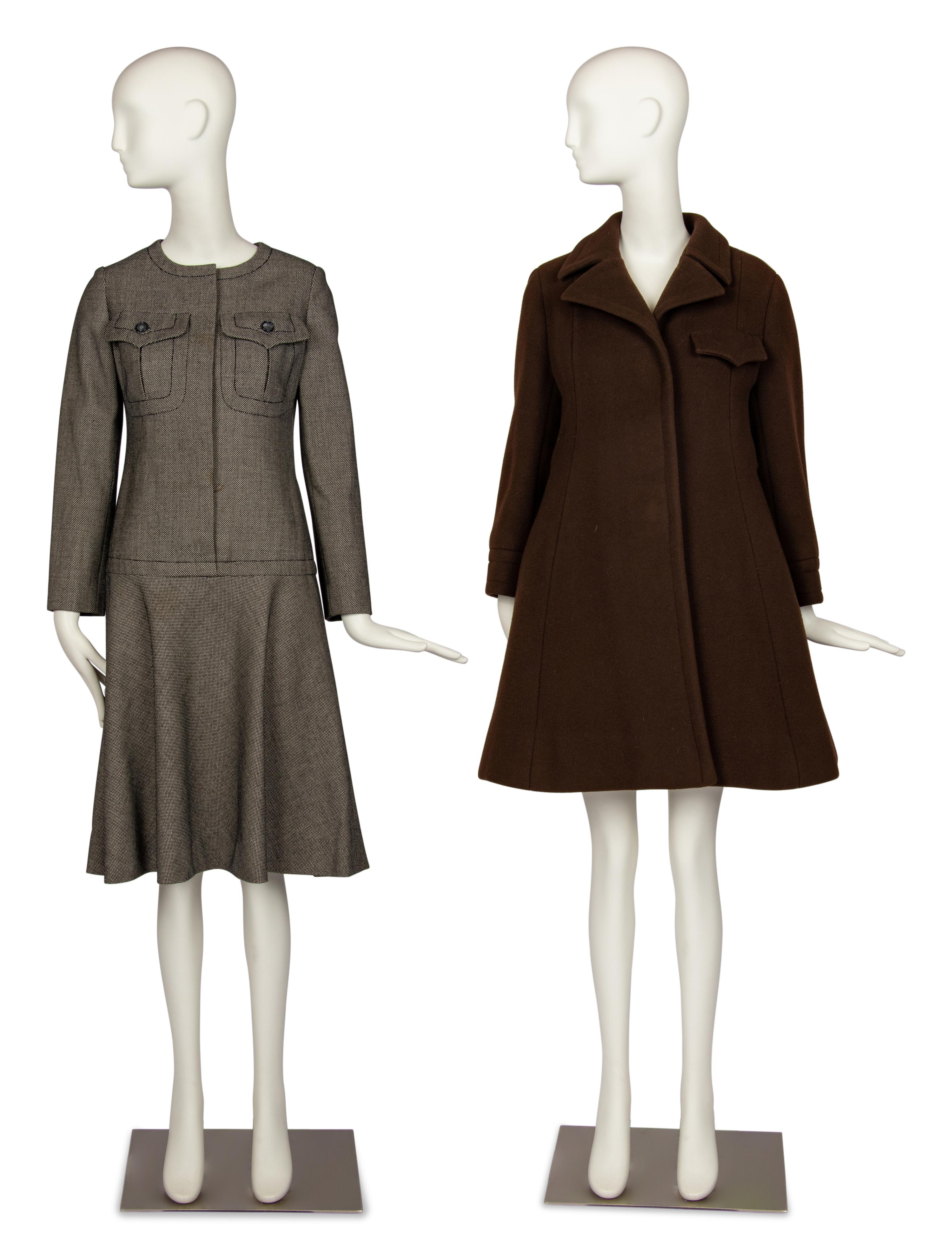 Two Galanos Items: One Dress, One Coat, 1960s
