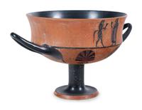 A Greek Style Black-Figured Kantharos