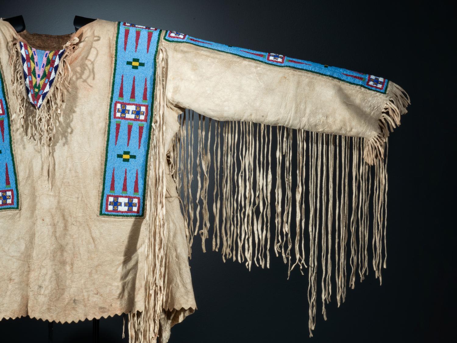 Assiniboine Beaded Hide Shirt
