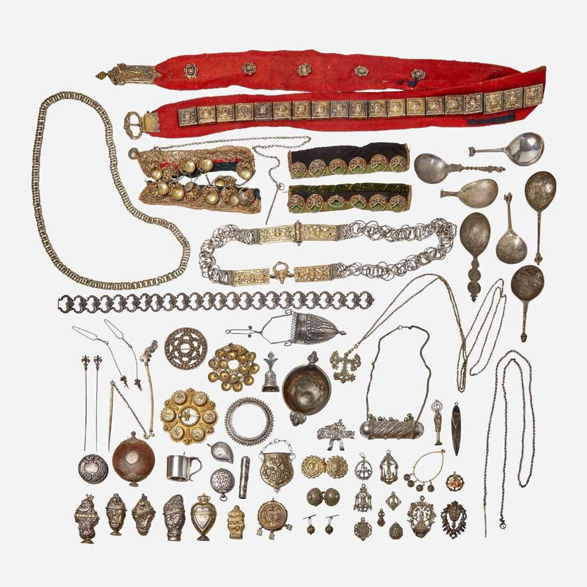 A large collection of Continental pilgrim souvenirs and devotional items 18th / 19th century