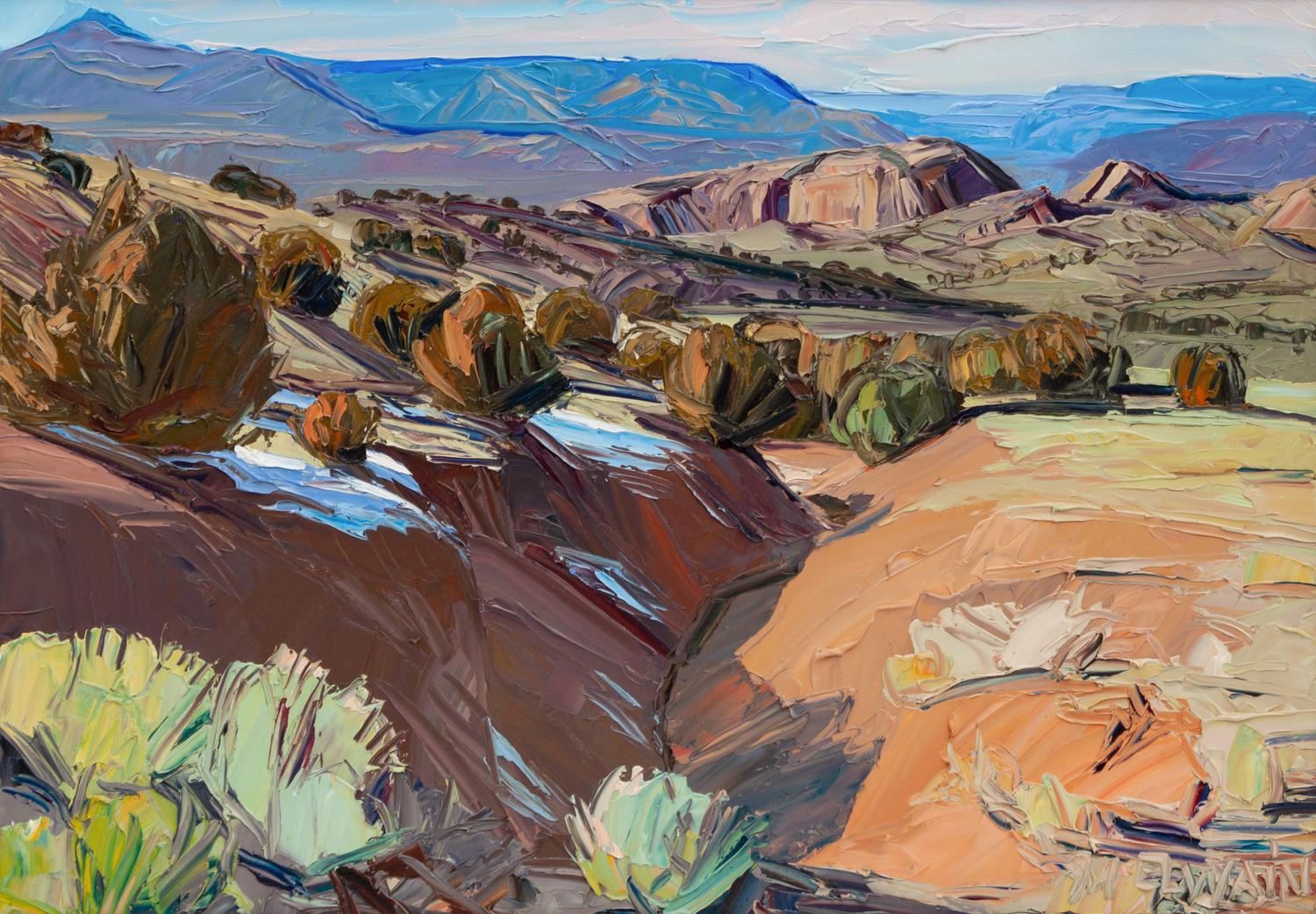 Last Snow, Chimayo Badlands , 1993