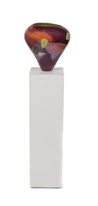 An Art Glass Vessel Height 13 1/2 inches. — WES HUNTING