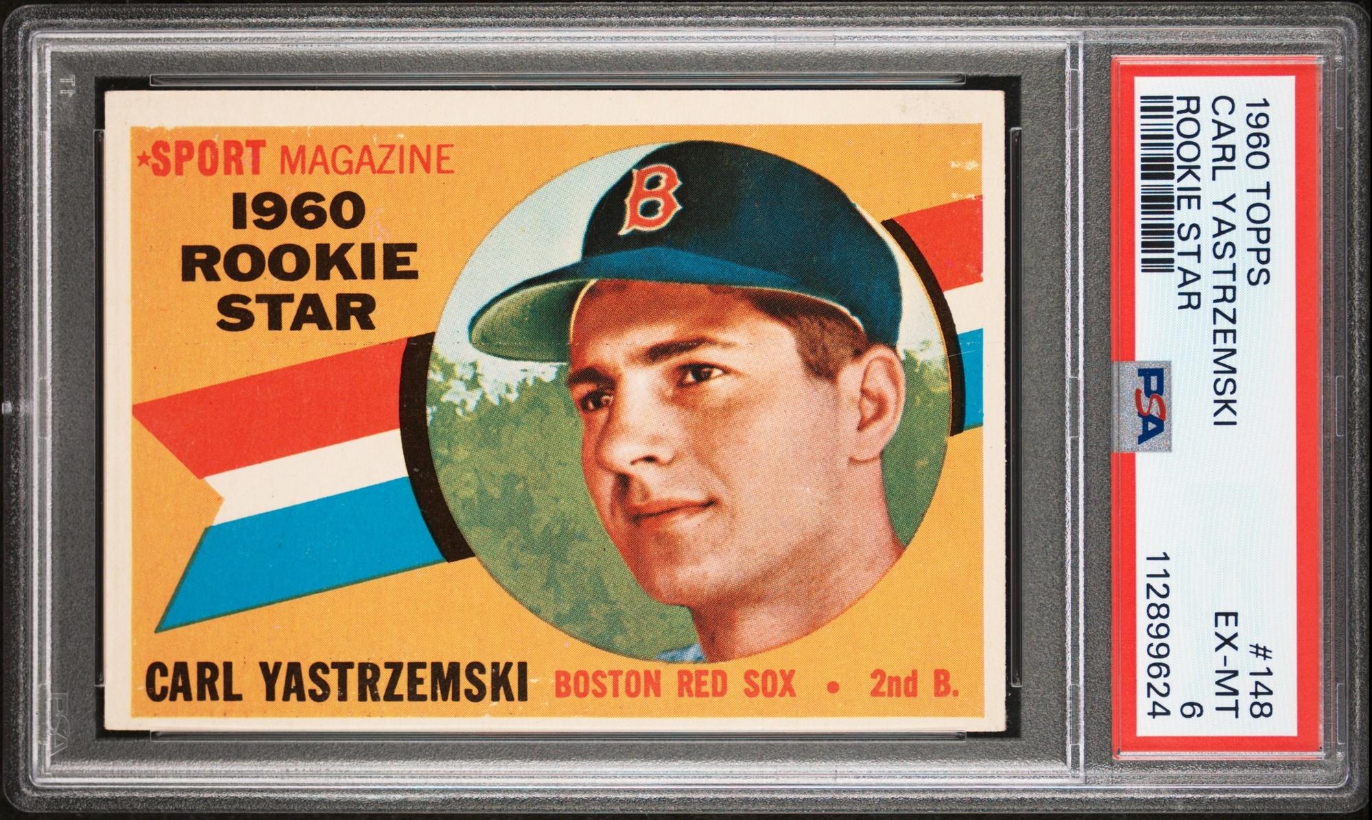 A 1960 Topps Carl Yastrzemski Rookie Baseball Card No. 148 (PSA 6 EX-MT)