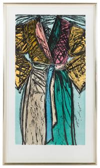 Fourteen Color Woodcut Bathrobe, 1982