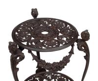 A Pair of Louis XV Style Bronze Three-Tier Figural Stands