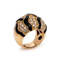 Van Cleef & Arpels, Onyx and Diamond Ring