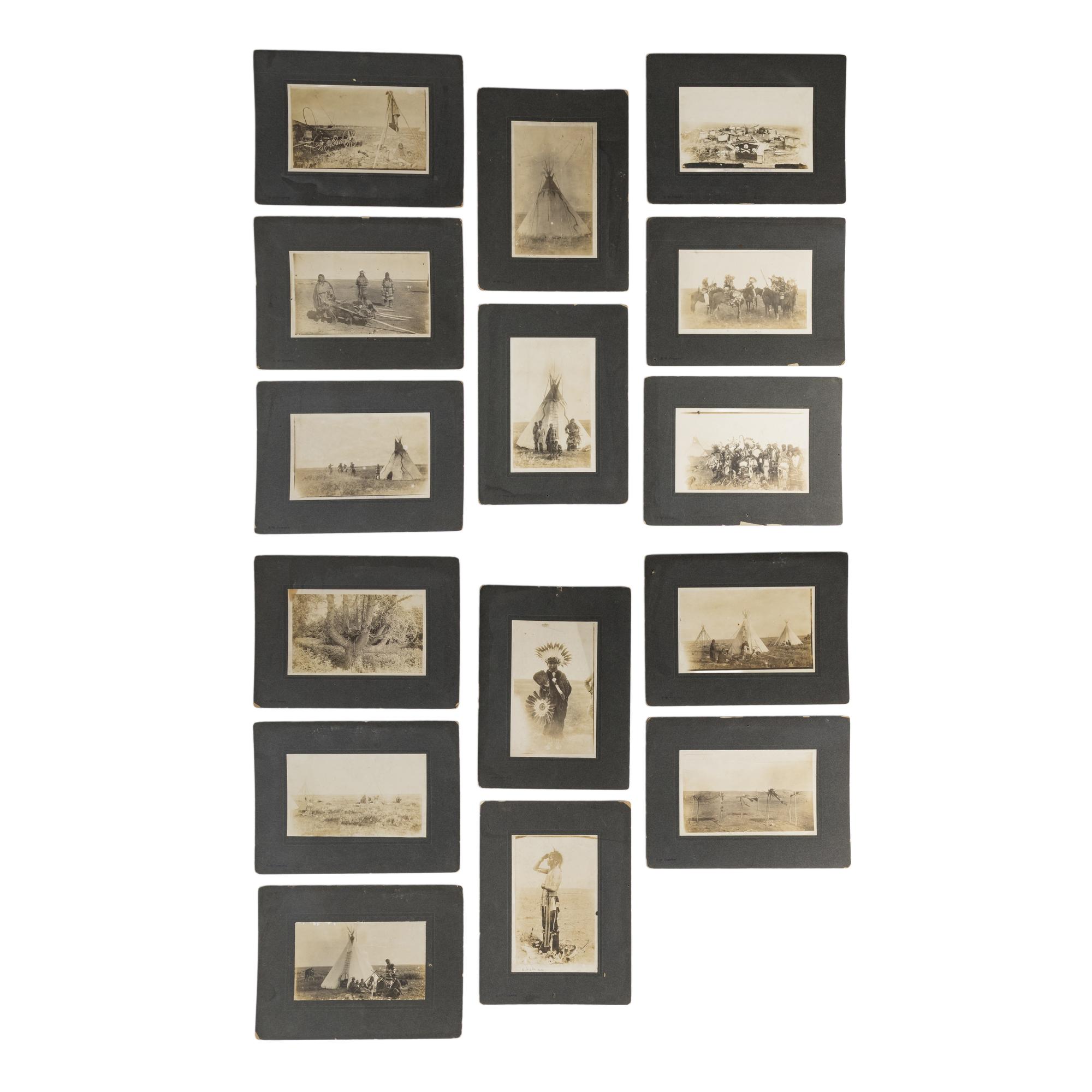 S.W. Ormsby (American, 1858-1929) — Fifteen Photographs of Sioux ca late 19th-early 20th century.