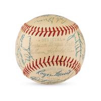 An Exceptional 1958 Kansas City Athletics Team Signed Autograph Baseball Featuring Rookie Era Roger Maris Signature (Beckett Authentication Services)