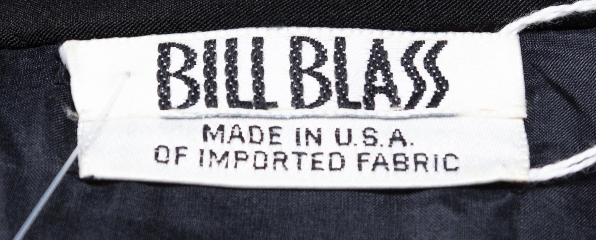 A Bill Blass Black Dress, Size 14.