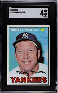 A Complete Set of 1967 Topps Baseball Cards Including SGC Graded Key Cards (609/609),
