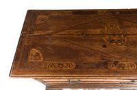 An Italian Baroque Marquetry and Walnut Bureau Chest