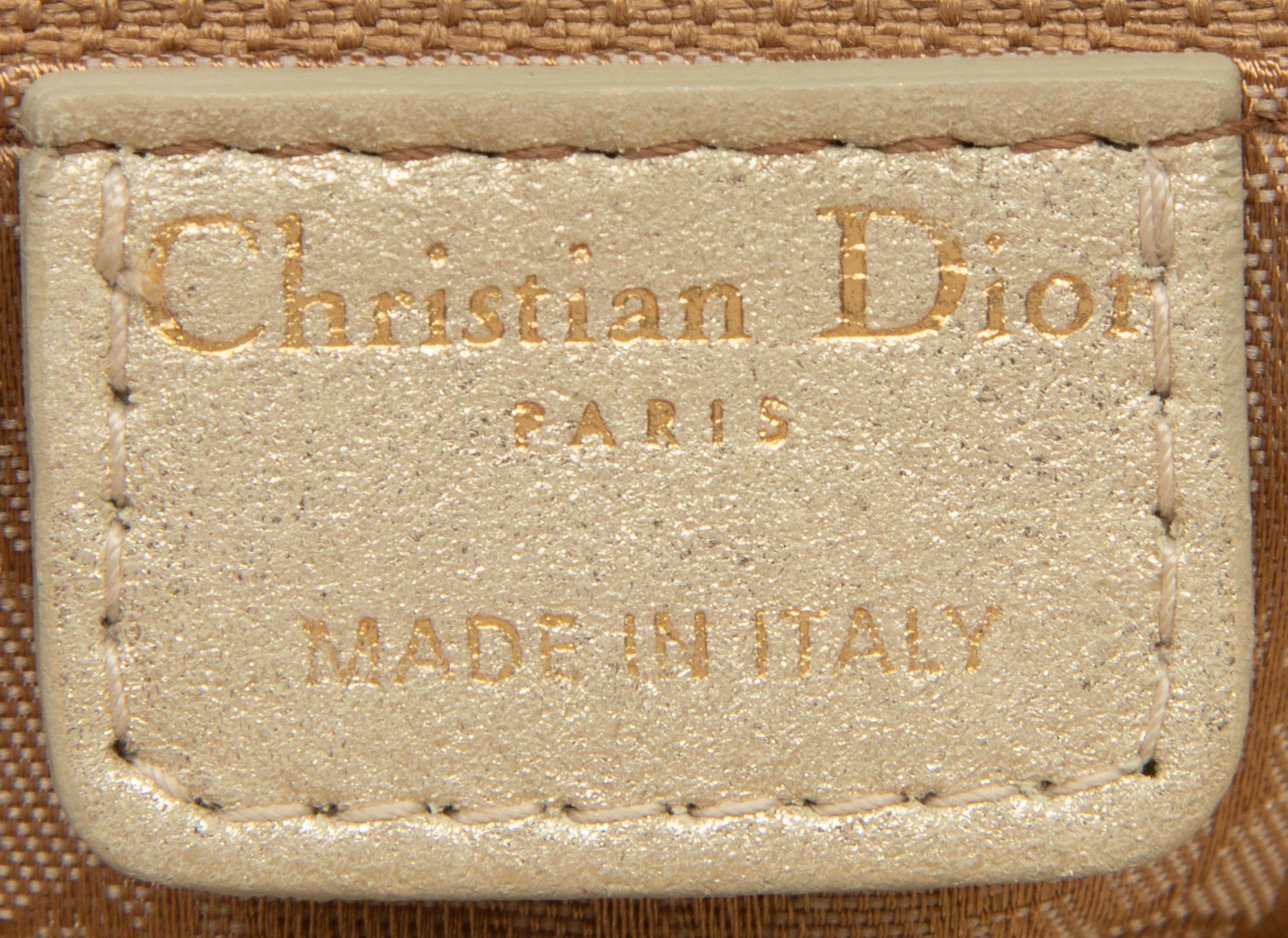 Dior, Medium Metallic Gold Lady Dior