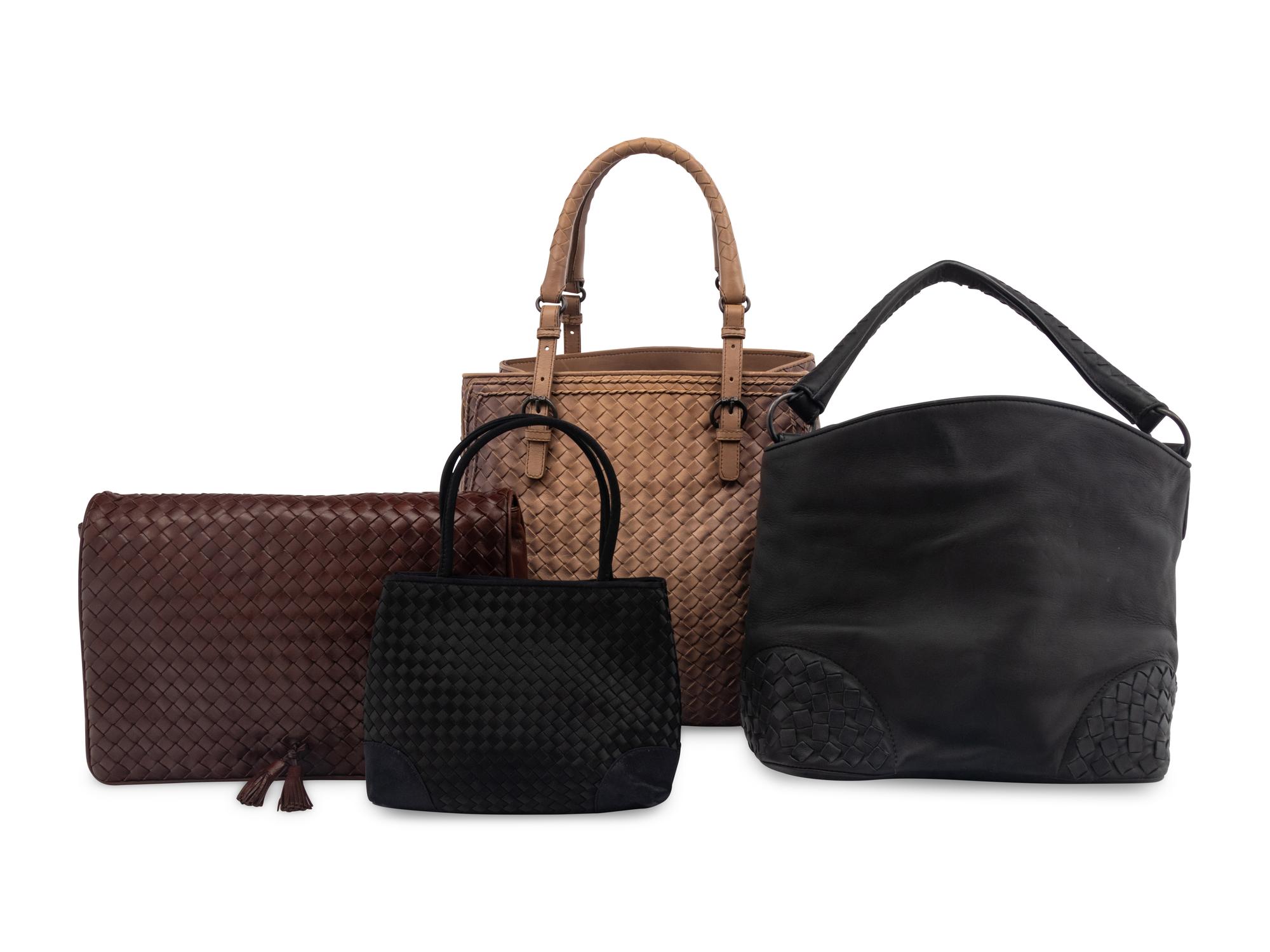 Four Bottega Veneta Intrecciato Bags