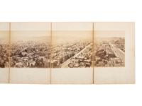 (SAN FRANCISCO.) MUYBRIDGE, Eadweard, photographer. Panorama of San Francisco from California St. Hill . San Francisco, CA: Morse’s Gallery, 1877. 11-panel albumen photograph panorama.