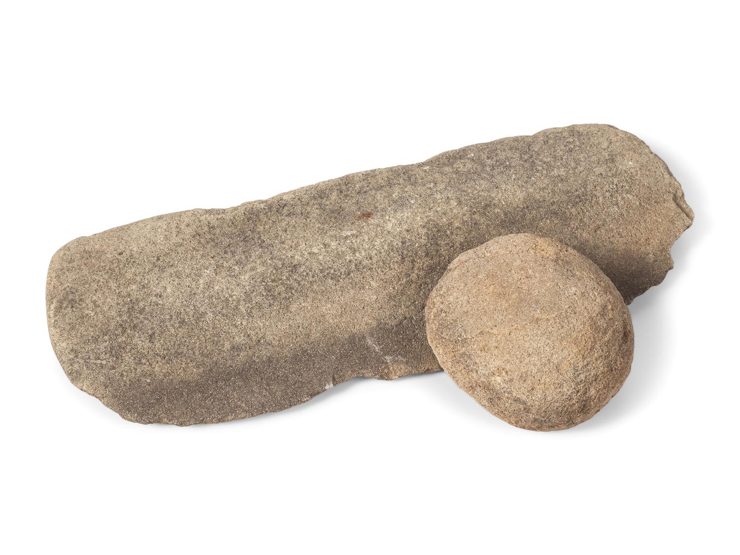 San Lazaro Pueblo Hardstone Metate and Mano, From the Collection of Forrest Fenn