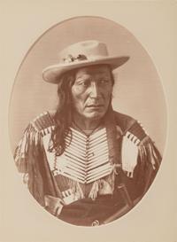 GARDNER, Alexander (1821-1882), photographer. Albumen photograph of High Wolf, Tchan-Gm-Ani-Tah-An Ka-Ti-Ah. Washington, DC.