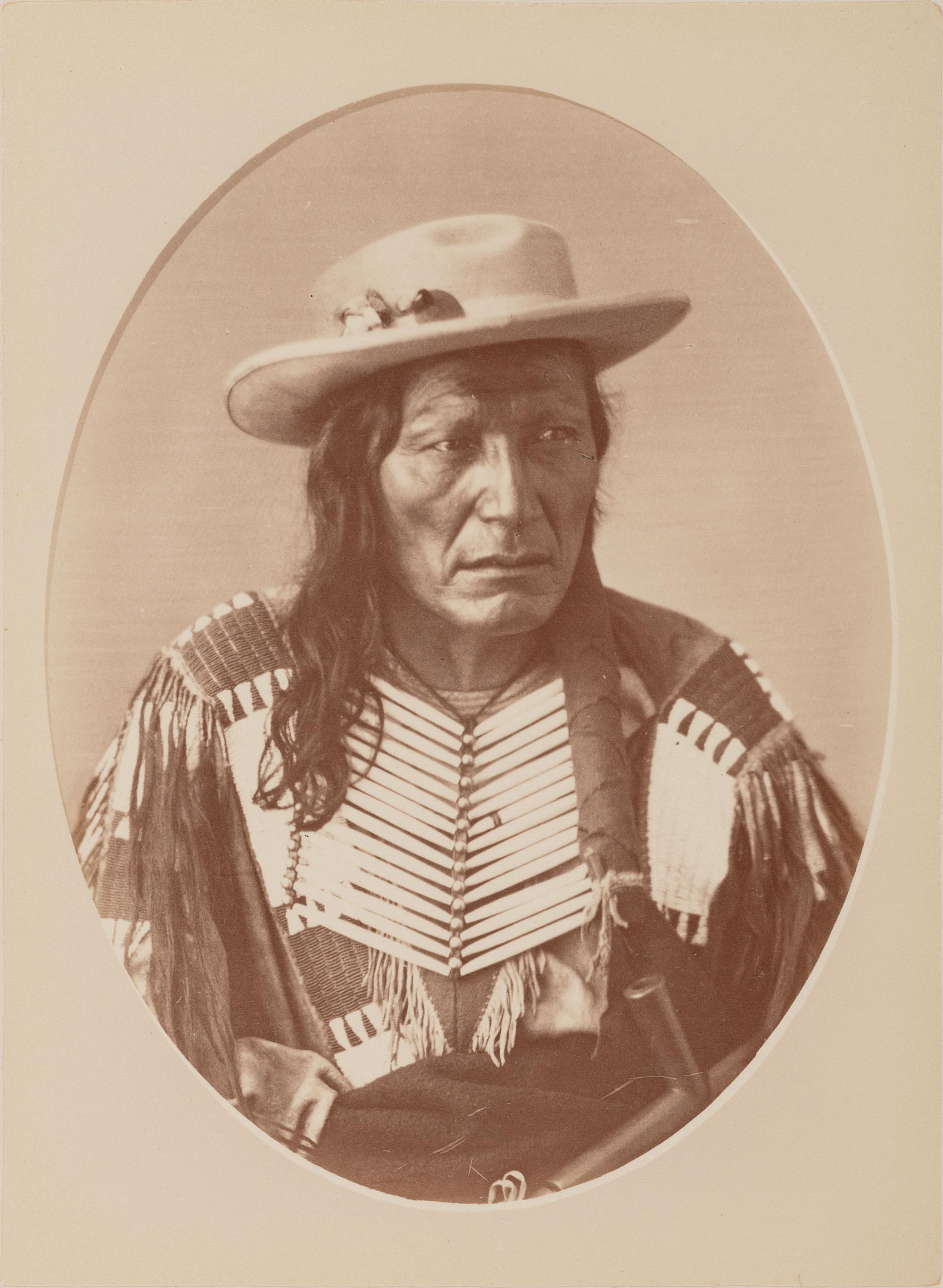 GARDNER, Alexander (1821-1882), photographer. Albumen photograph of High Wolf, Tchan-Gm-Ani-Tah-An Ka-Ti-Ah. Washington, DC.