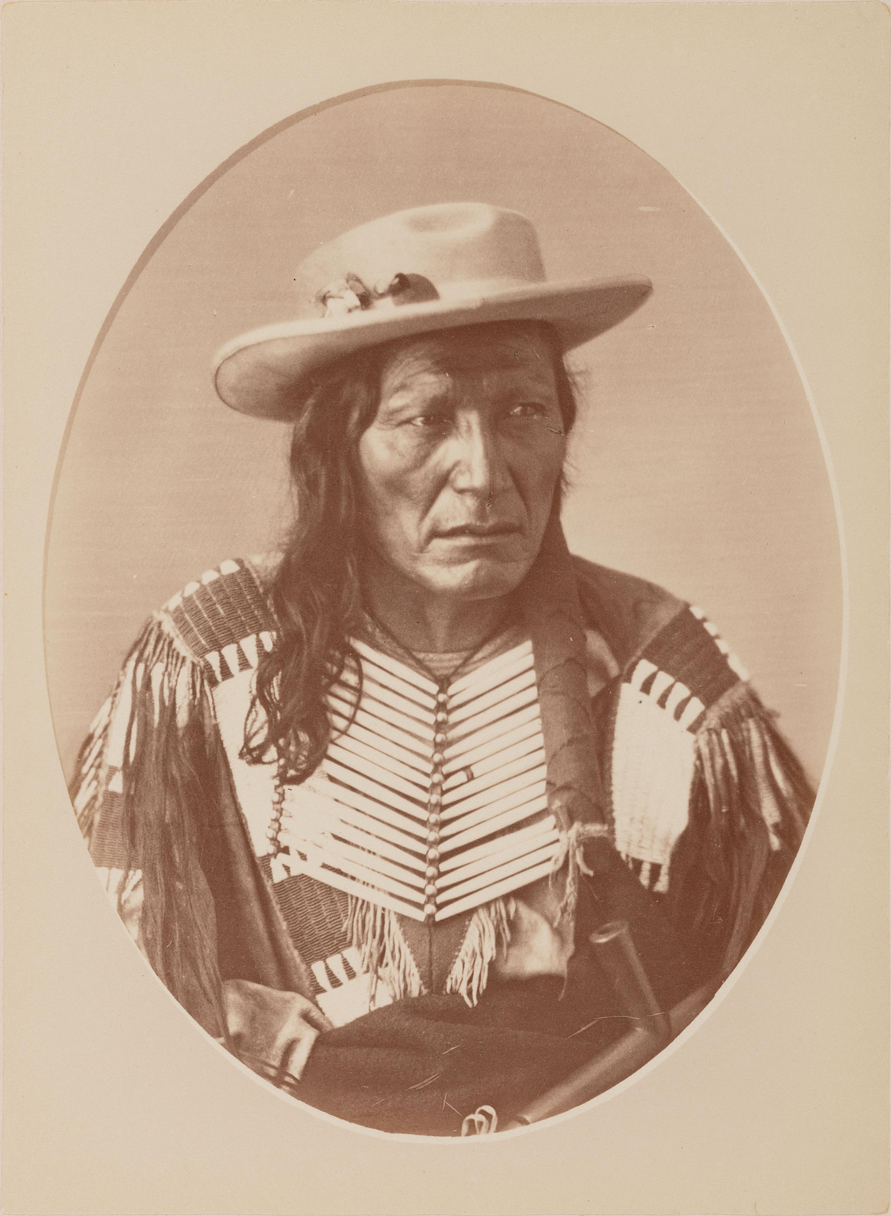 GARDNER, Alexander (1821-1882), photographer. Albumen photograph of High Wolf, Tchan-Gm-Ani-Tah-An Ka-Ti-Ah. Washington, DC.
