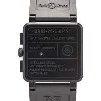 BELL & ROSS, REF. BR03-94 STAINLESS STEEL 'CHRONO STEALTH' CHRONOGRAPH DATE WATCH