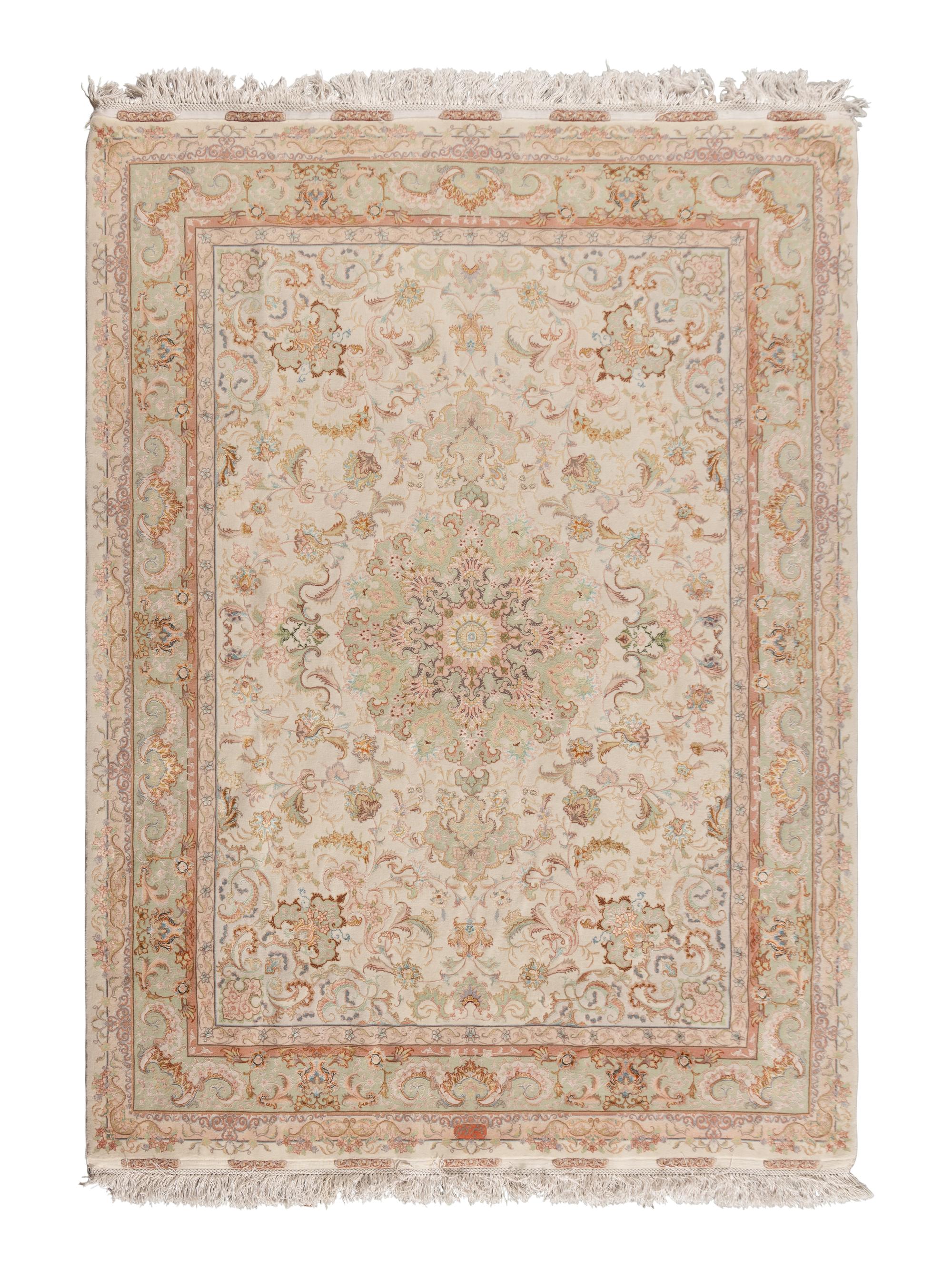 An Isfahan Silk Rug